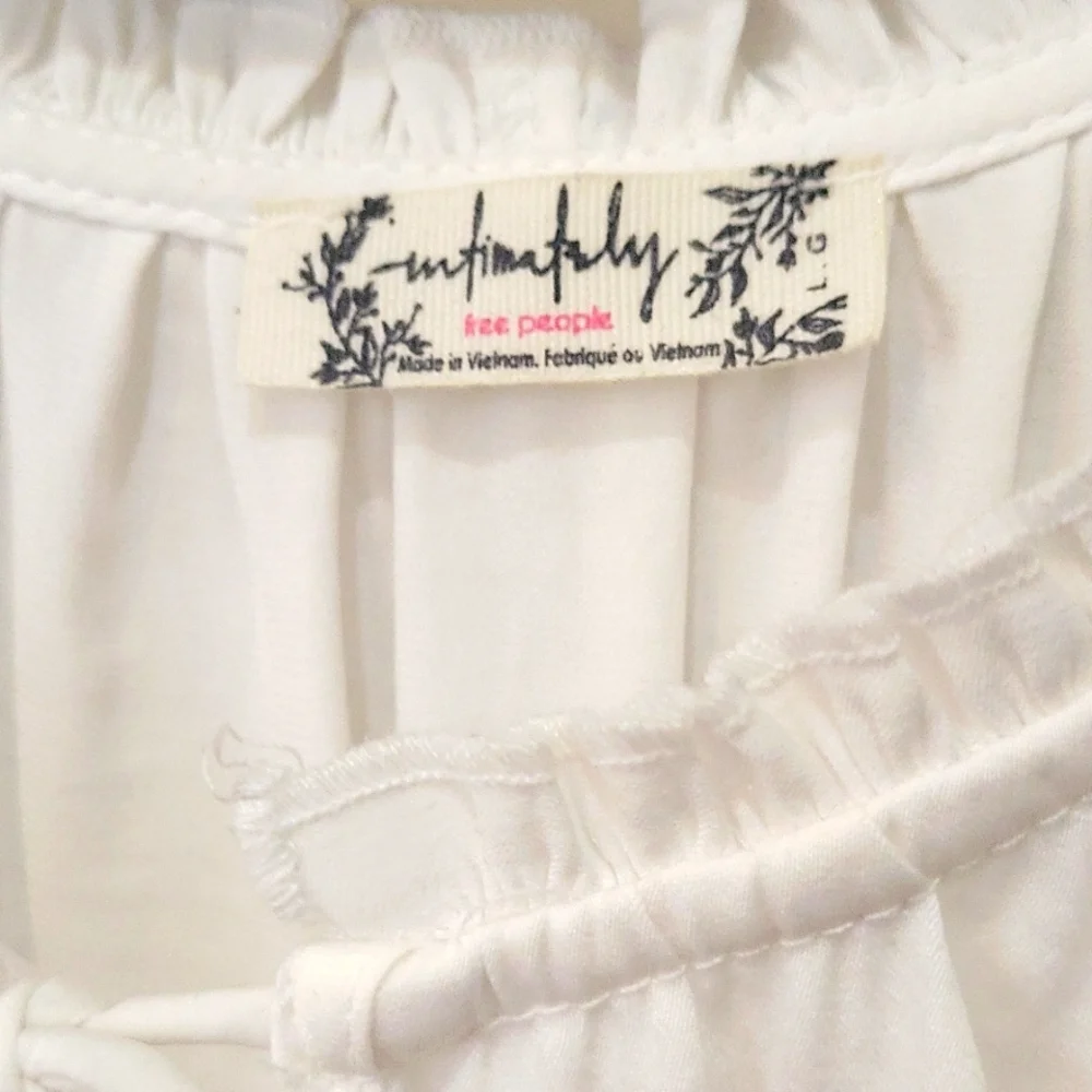 White Free People body suite, size large - Picture 3 of 3